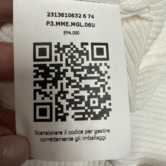 NWT Women's MAX MARA Saturno Ballet Neck Rib Sweater | Size S - Picture 13 of 14